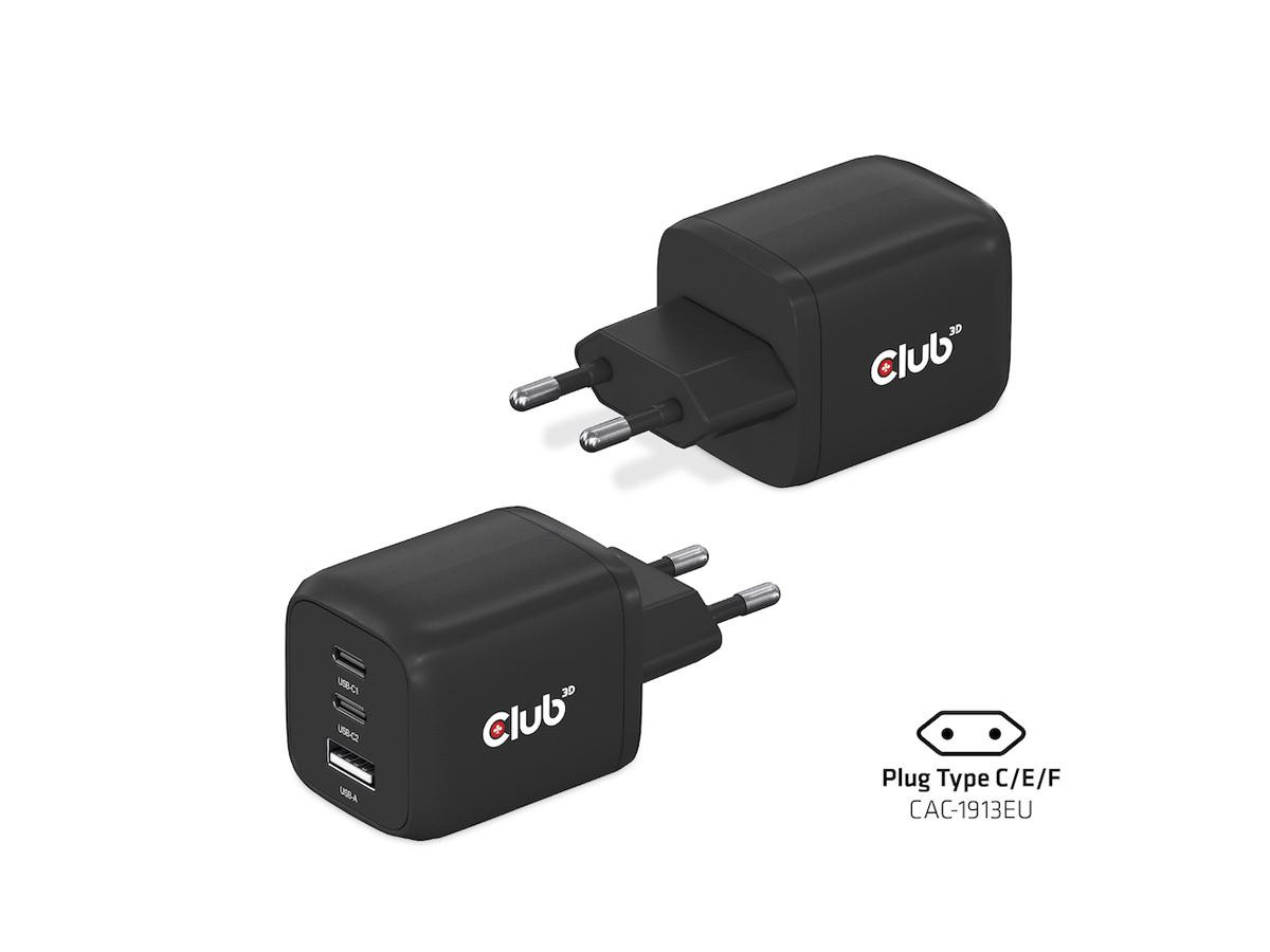 Club 3D AC Adapter - 65 W - 120 V AC, 230 V AC Input - CAC-1913