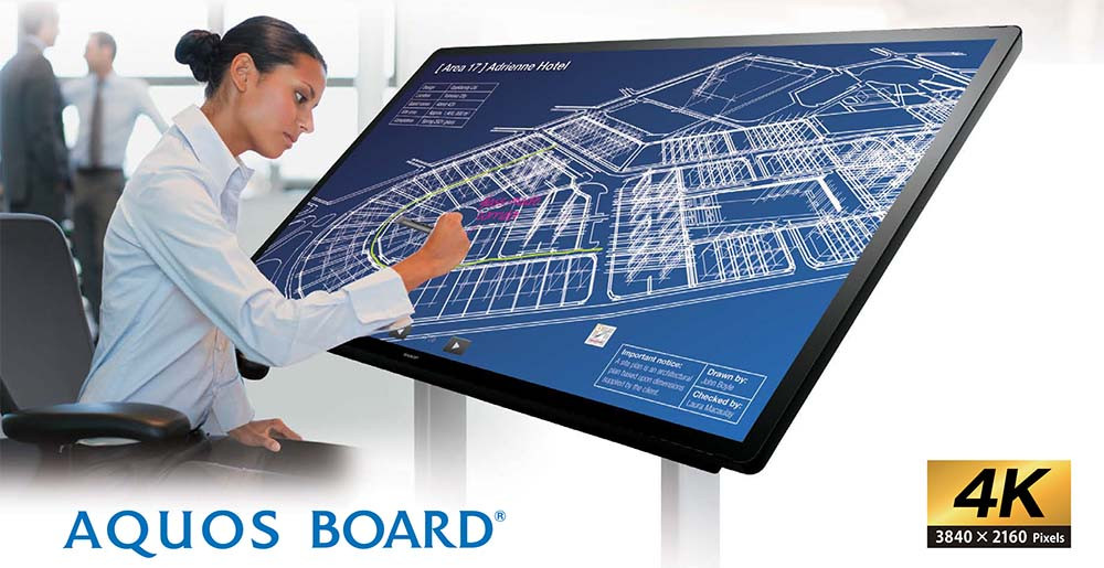 Sharp Electronics AQOUS BOARD 4WB55FT5U Collaboration Display - 4WB55FT5U