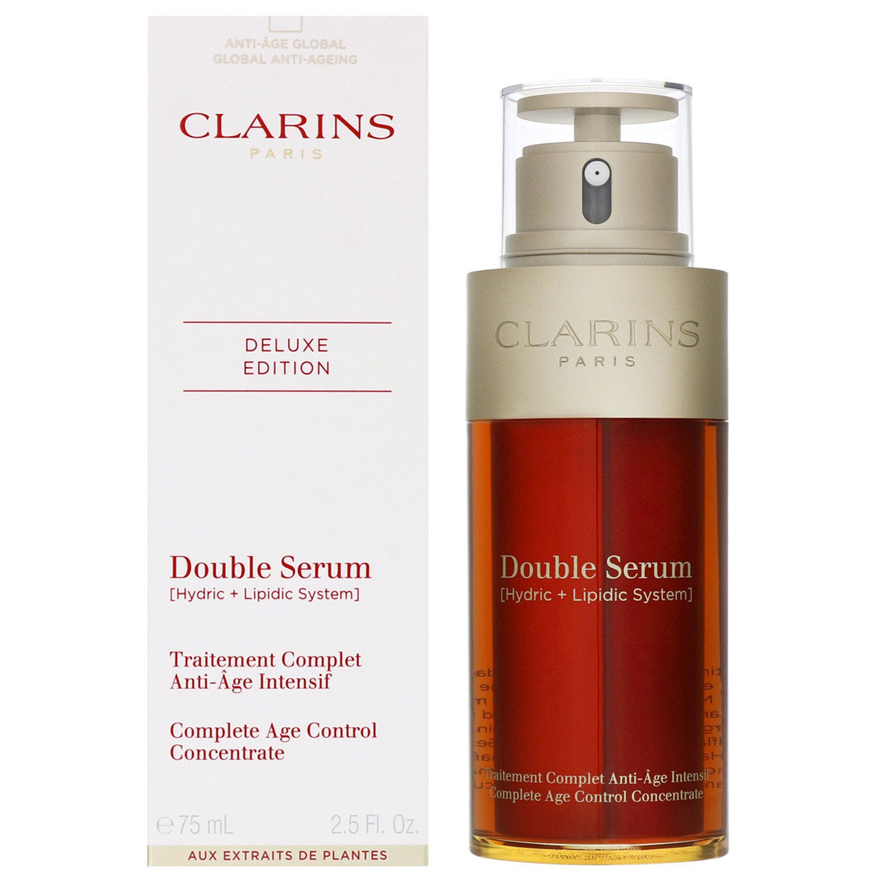 CLARINS Double Serum 75ml 3回分使用 エイジングケア*3美容液 - クラランス ダブルセーラム ADC
