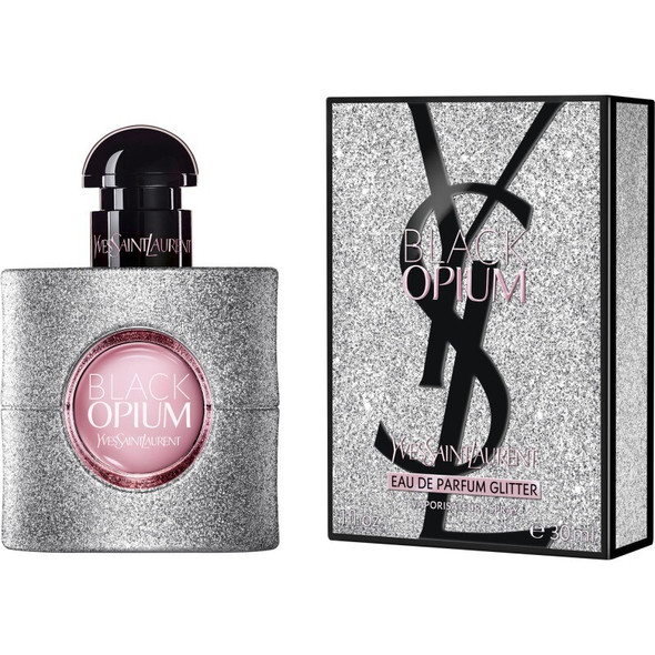 Black Opium Glitter by Yves Saint Laurent 3 oz Eau De Parfum Spray for Women Fragrance 03614274185294