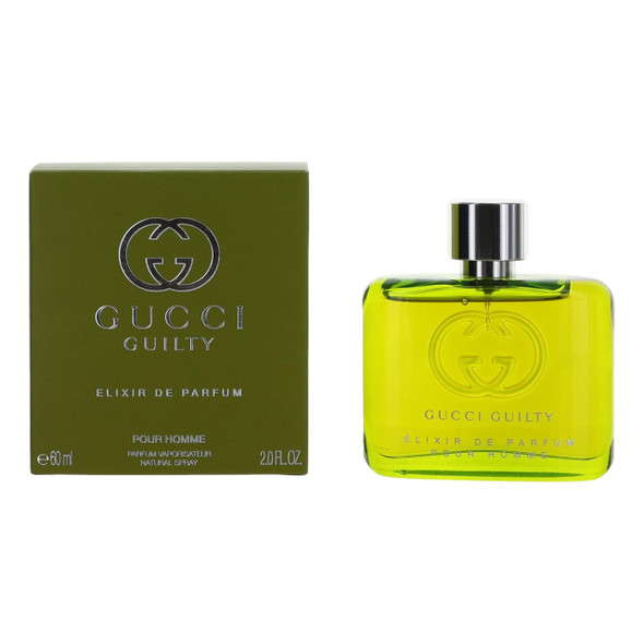Gucci Guilty Elixir De Parfum Pour Homme by Gucci 2 oz Parfum Spray for Men Fragrance 03616304175893