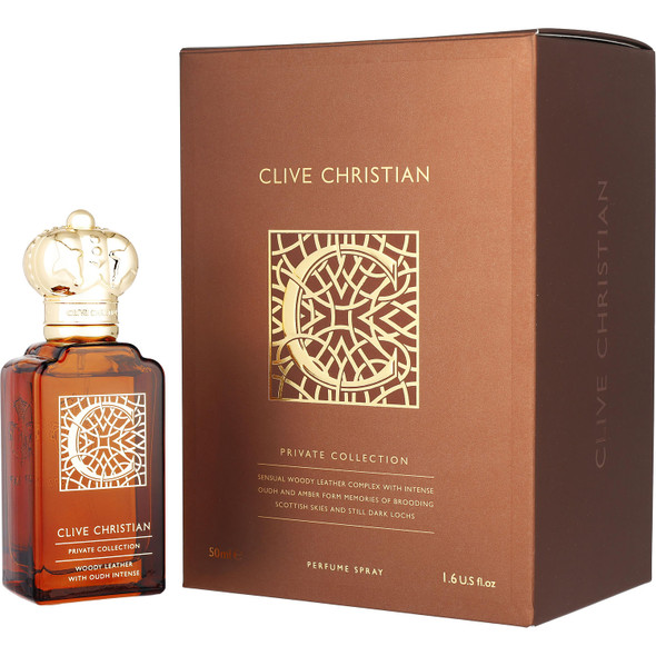 Clive Christian C Woody Leather Men Perfume Spray (Private Collection) 1.6 oz Fragrance 652638010212