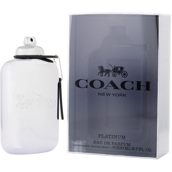 Coach New York Platinum by Coach Cologne for Men EDP 6.7 oz Fragrance 3386460111492