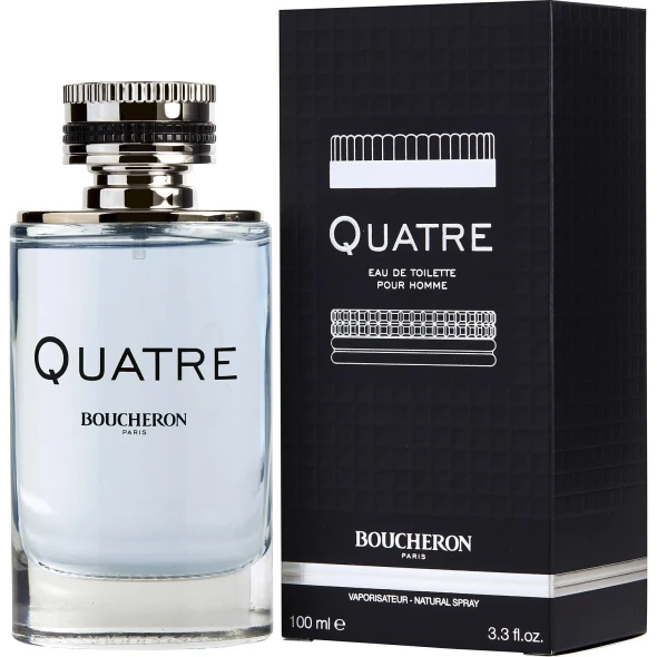 Quatre by Boucheron 3.3 oz EDT Cologne for Men Fragrance 3386460066136