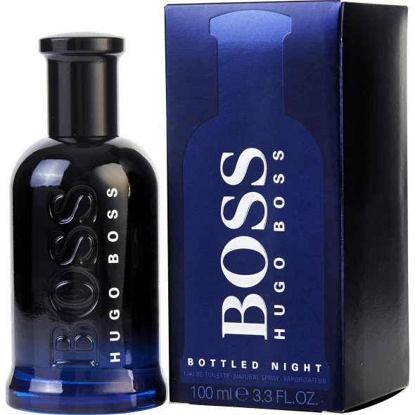 Boss Bottled Night by Hugo Boss 3.3 oz EDT Cologne for Men Fragrance 737052352060