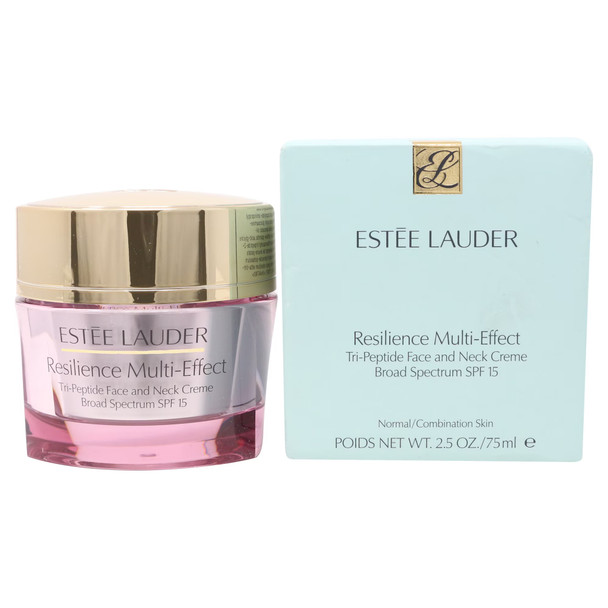Estee Lauder Resilience Multi-Effect Tri-Peptide Face and Neck Creme Broad Spectrum SPF 15 2.5 oz Skincare 887167368682