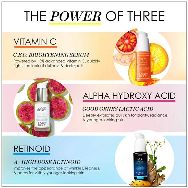 Sunday Riley A+ High Dose Retinoid Serum 1.7 oz Skincare 817494013337