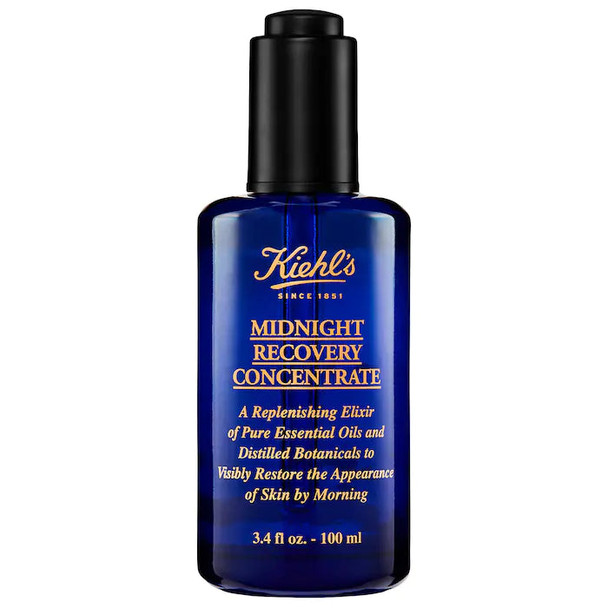Kiehl's Since 1851 Midnight Recovery Concentrate Moisturizing Face Oil 3.4 oz Skincare 3605970373481