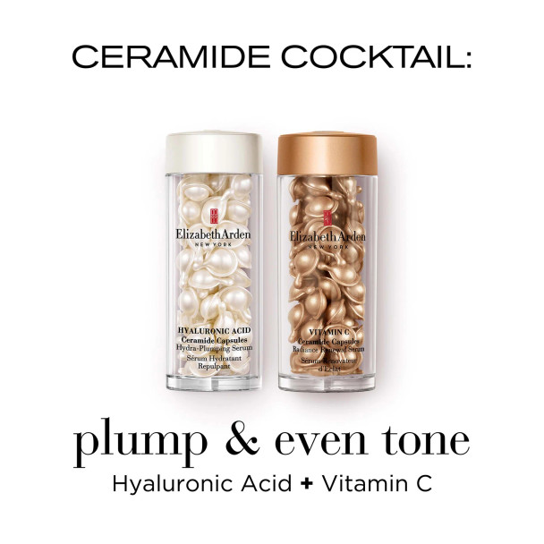 Elizabeth Arden Hyaluronic Acid Ceramide Capsules Hydra-Plumping Serum 60 Count  .95 oz - 28 ml