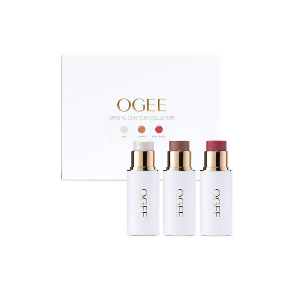 Ogee Sculpted Face Stick - Contour Stick Makeup Collection - Certified Organic Bronzer, Blush Stick, and Highlighter Stick for a Flawless Look