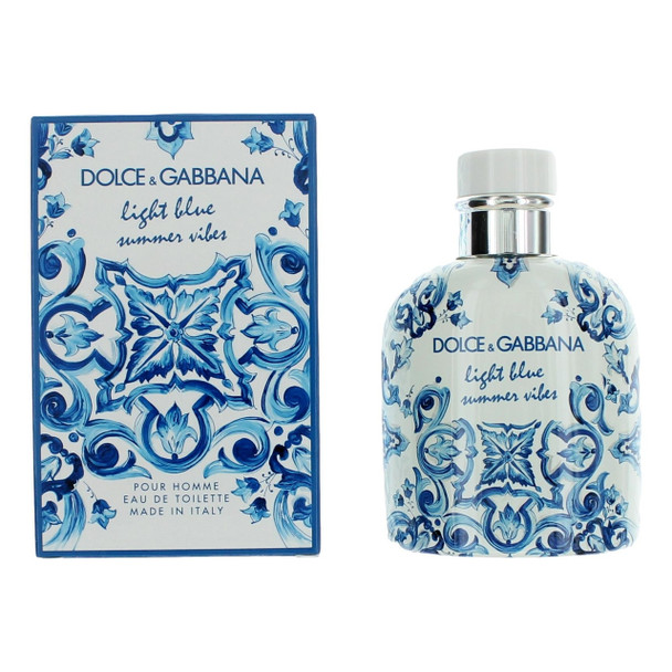 Light Blue Summer Vibes by Dolce & Gabbana 4.2 oz Eau De Toilette Spray for Men Fragrance 08057971183579