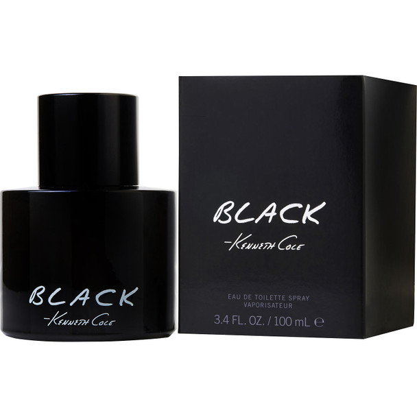 Kenneth Cole Black For Men EDT Spray 3.4 oz Fragrance 608940553893