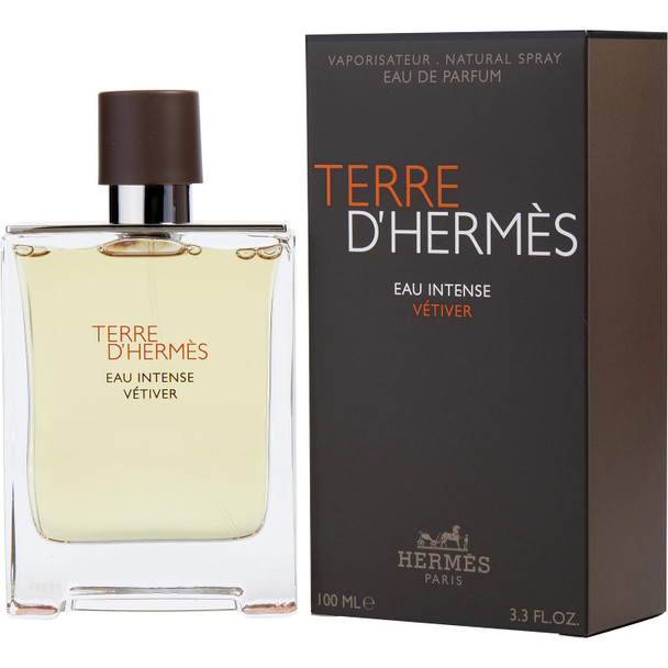 Hermes Terre D'Hermes Eau Intense Vetiver EDP for Men 3.3 oz  Fragrance 3346131431434