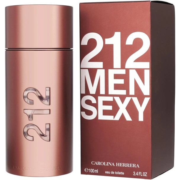 212 Sexy by Carolina Herrera 3.4 oz EDT Cologne for Men Fragrance 8411061602522