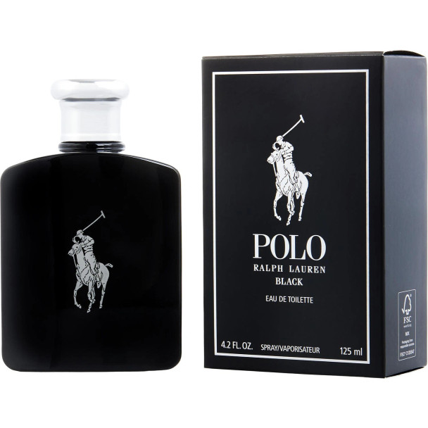 Polo Black by Ralph Lauren 4.2 oz Eau De Toilette Spray for Men Fragrance 3360377044357