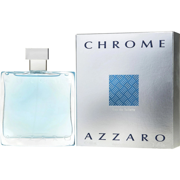 Chrome by Azzaro 3.4 oz EDT Cologne for Men Fragrance 3351500920037
