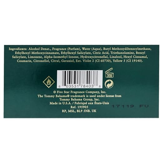 Tommy Bahama Set Sail Martinique Cologne for Men Spray 3.4 oz Fragrance 603531784038