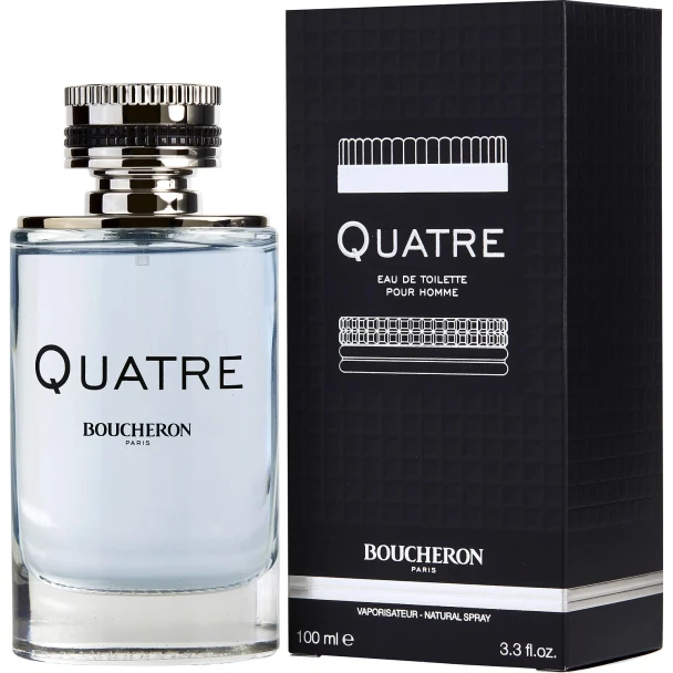 Quatre by Boucheron 3.3 oz EDT Cologne for Men Fragrance 3386460066136
