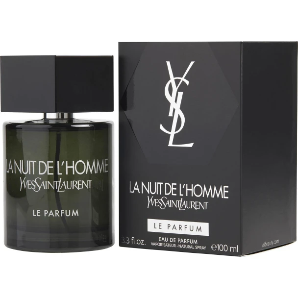 La Nuit De L`Homme by Yves Saint Laurent 3.3 oz Le Parfum Cologne for Men Fragrance 3365440621053