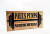  Home GYM Sign with barbells  Home GYM Sign with barbells 