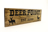 Custom Family Name Sign, Farm Sign, Ranch sign, buck and doe, deer, cabin sign