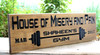 Home GYM Sign with barbells