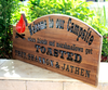 Camping sign - campsite sign - RV sign - backyard fire pit