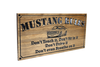 wooden garage sign