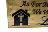 Family Sign-Joshua 24:15, House Warming Gift, Family Motto, Wedding Sign-Marriage Sign-Personalized Wood Sign-Anniversary Gift (CWD-748)