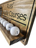 Custom Golf Sign - Golf Ball Shelf - Personalized Wood Sign