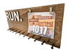 running medal and bib display