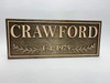 Lasered Family Name Sign - Wooden Welcome Sign - Porch Sign (L-15)