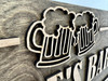 Lasered Bar Sign - Wooden Pub Sign  (L-18)