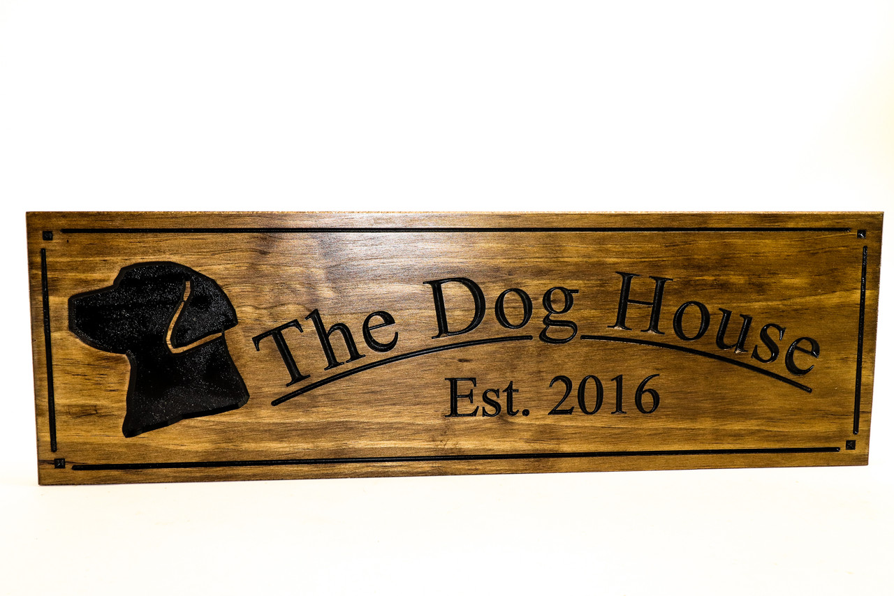 Custom Dog House Sign Dog Name Sign Dog Name Plaque Pet