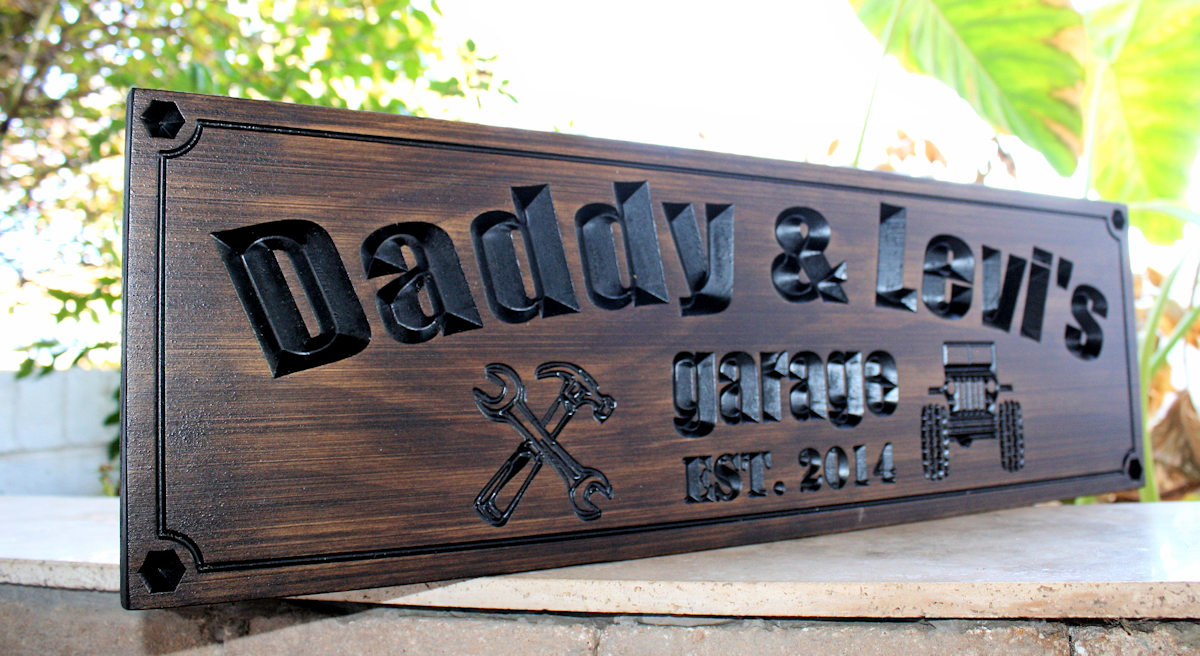 Garage Sign with tools & JEEP