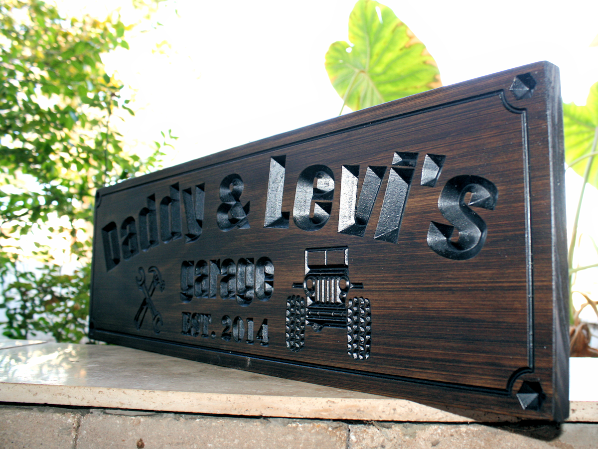 Garage Sign with tools & JEEP