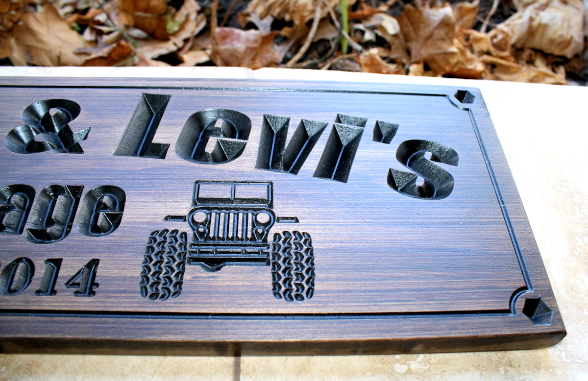 Garage Sign with tools & JEEP
