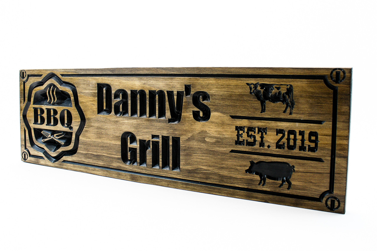 custom wood sign , bbq, BBQ sign, personalized wood sign, family sign