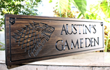 Dire wolf Sign-Game Room Sign ( Design #354)