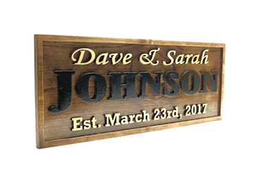 3-D FAMILY NAME SIGN 