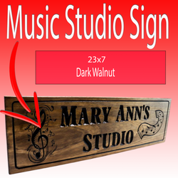 Music Studio Sign