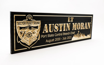 Sector Puget Sound – US Coast Guard Wooden Sign