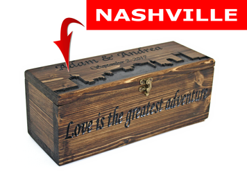 NASHVILLE Skyline wine box  