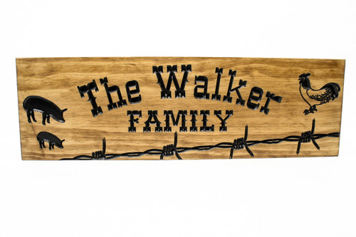 Last Name Sign - Custom Farm Sign - Farm Animals Last Name Sign - Custom Farm Sign - Farm Animals