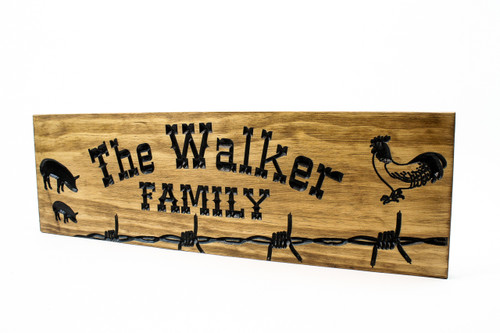 Last Name Sign - Custom Farm Sign - Farm Animals Last Name Sign - Custom Farm Sign - Farm Animals