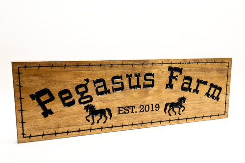 Ranch Entrance Sign - Weatherproof Sign - Horse Farm Ranch Entrance Sign - Weatherproof Sign - Horse Farm