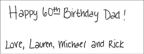 Personal Note carved 