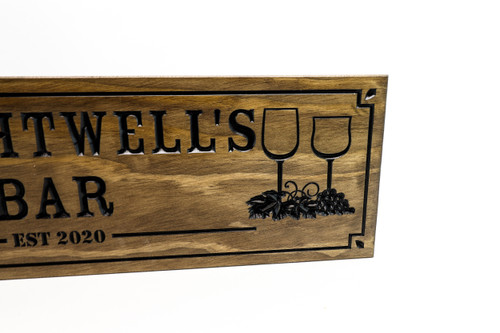 Home Bar Sign - Wine Bar Sign - Custom Wood Sign  Home Bar Sign - Wine Bar Sign - Custom Wood Sign