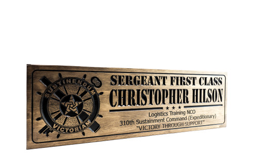 Unit emblem-Battalion symbol Plaque sustinendum victoriam 310th Sustainment Command Unit emblem-Battalion symbol Plaque sustinendum victoriam 310th Sustainment Command