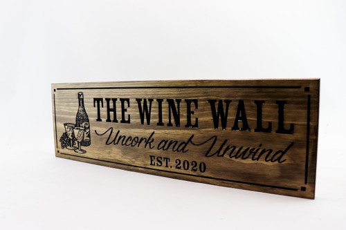 Wine Bar Sign - Cocktail Bar Sign - Custom Wood Sign Wine Bar Sign - Cocktail Bar Sign - Custom Wood Sign
